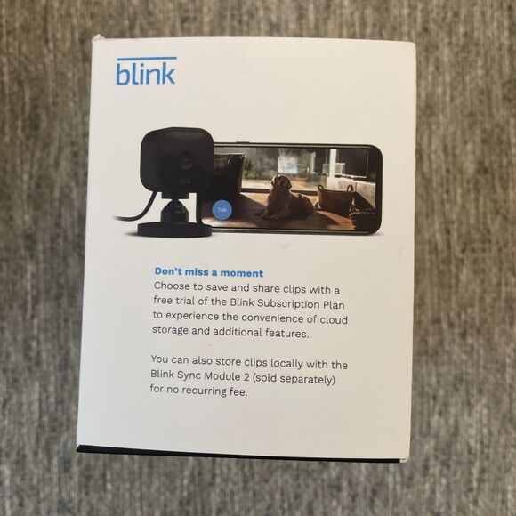 Blink Mini Indoor Plug-in HD Smart Security Camera Black  *New In Box* - Picture 5 of 6